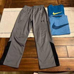 Youth 3-piece lot Size Small Under Armour, Nike